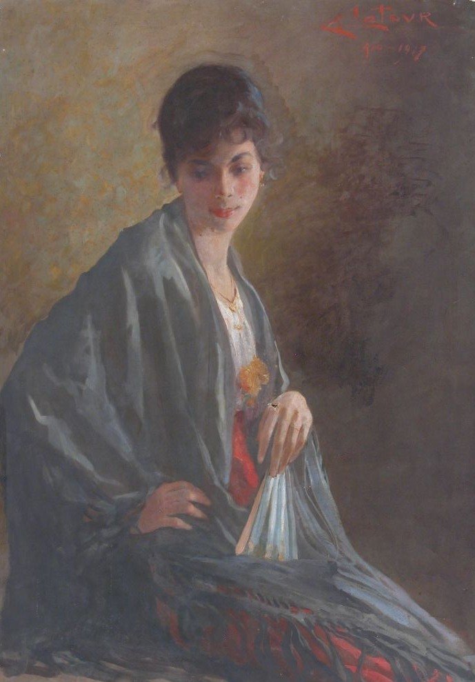  Spanish womannPortugues: Espanholan av Eugenio Latour