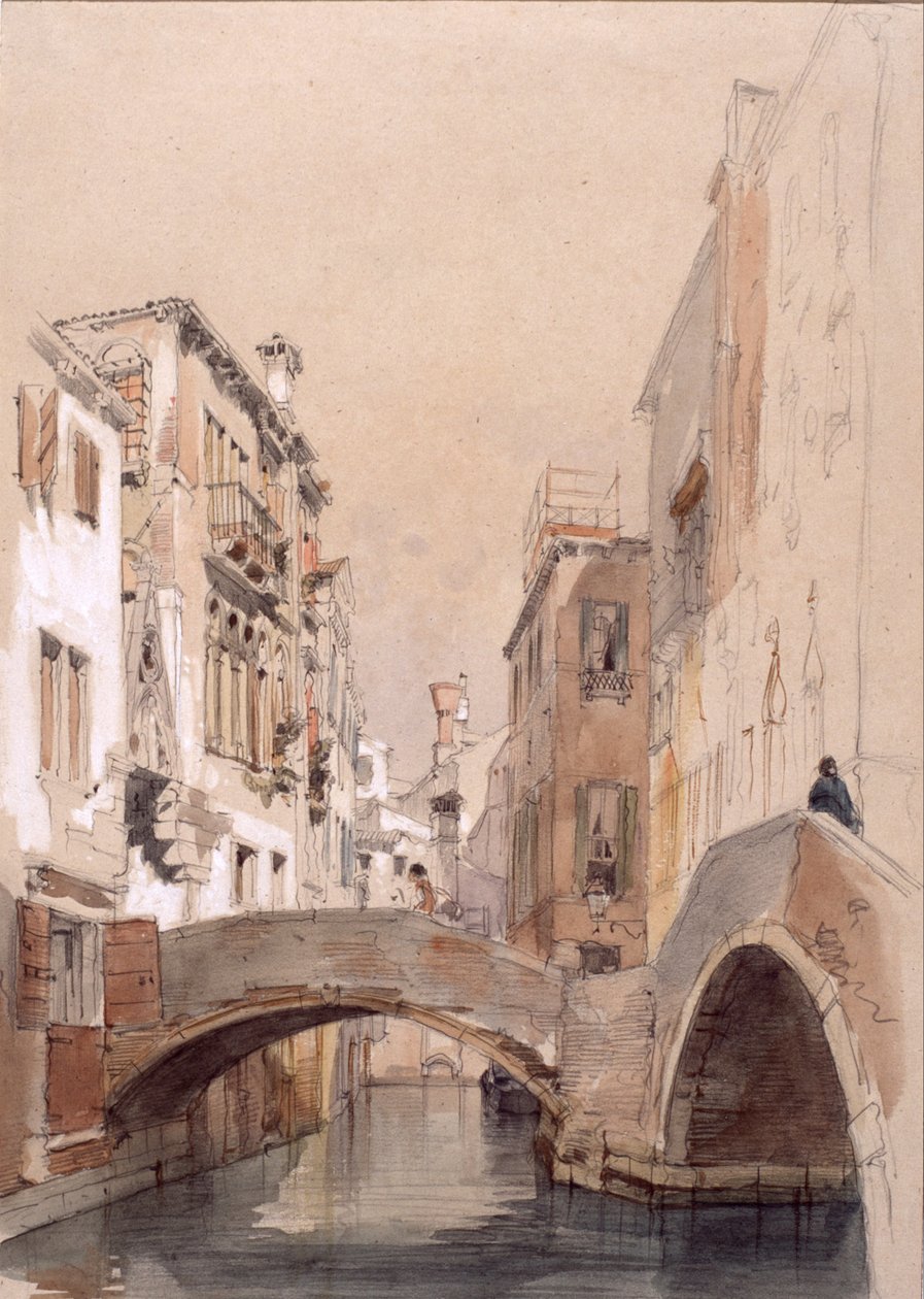 A Venice Canal av Eugenio Lucas Velázquez