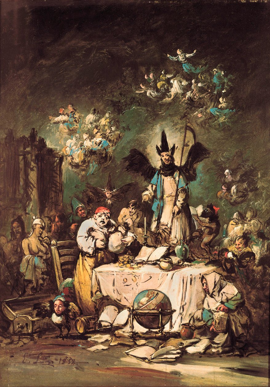 Allegorisk nyckfullhet av Eugenio Luca y Velasquez
