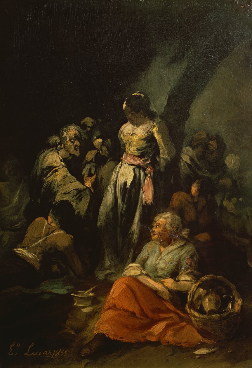 Banditernas grotta av Eugenio Lucas y Padilla