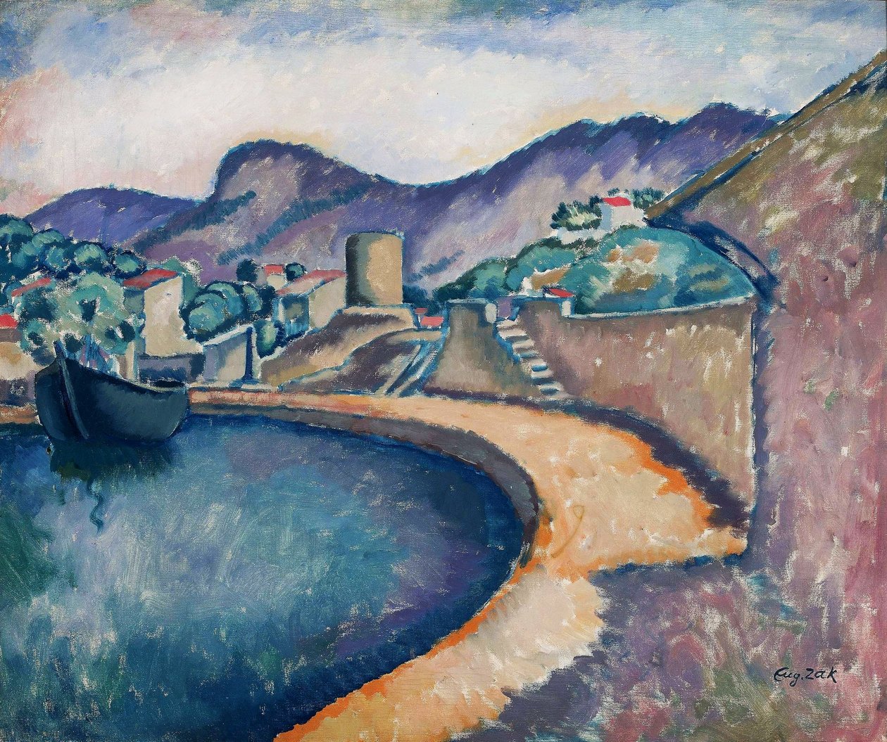 Coastal landscape in the south. av Eugeniusz Zak