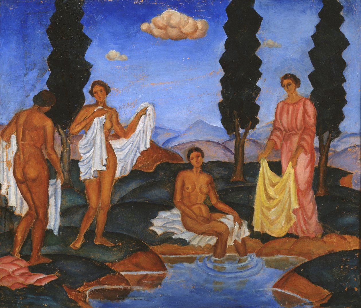 Badgäster, 1910 av Eugeniusz Zak