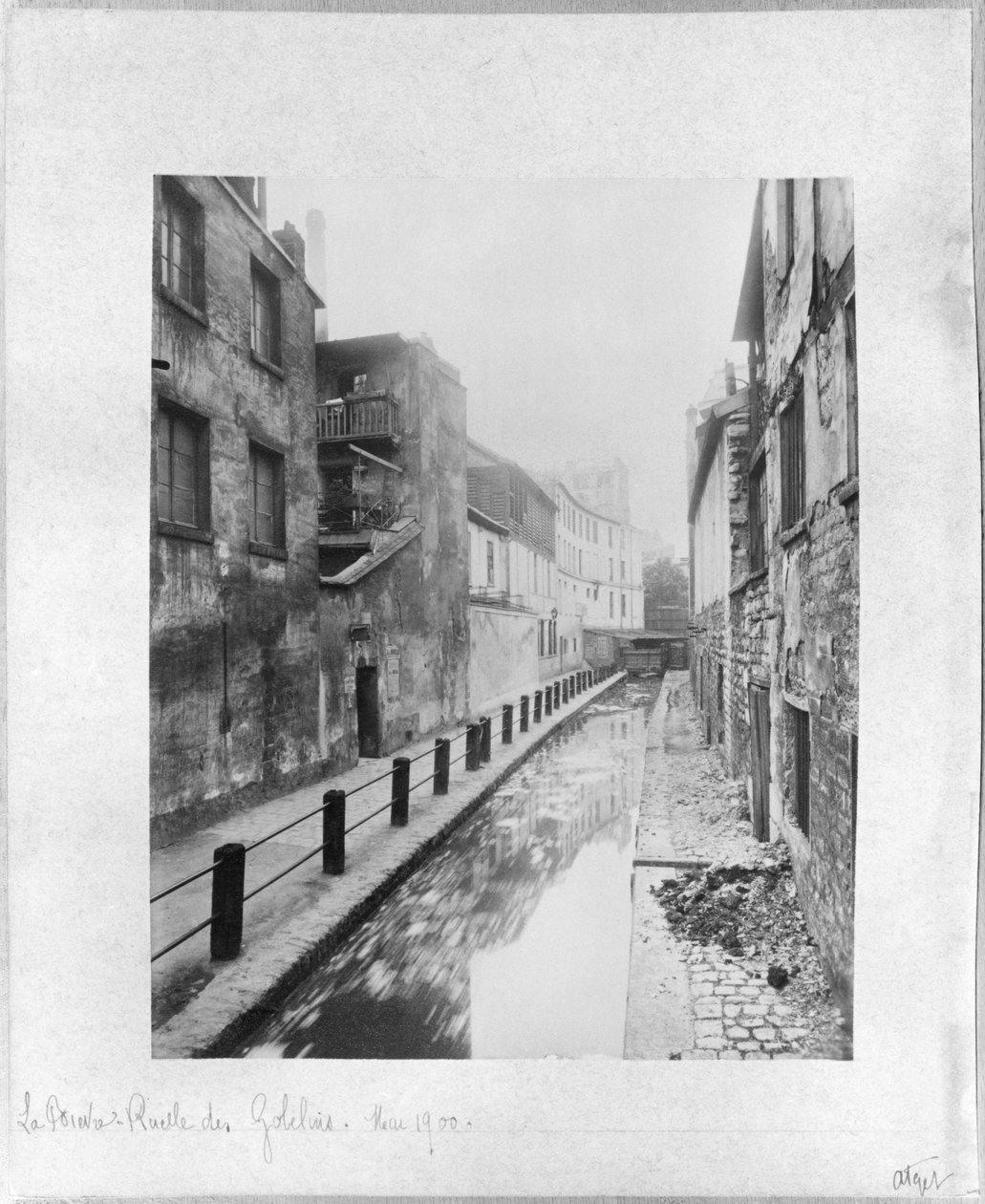 Bievre, Ruelle des Gobelins, Paris, maj 1900 av Eugène Atget