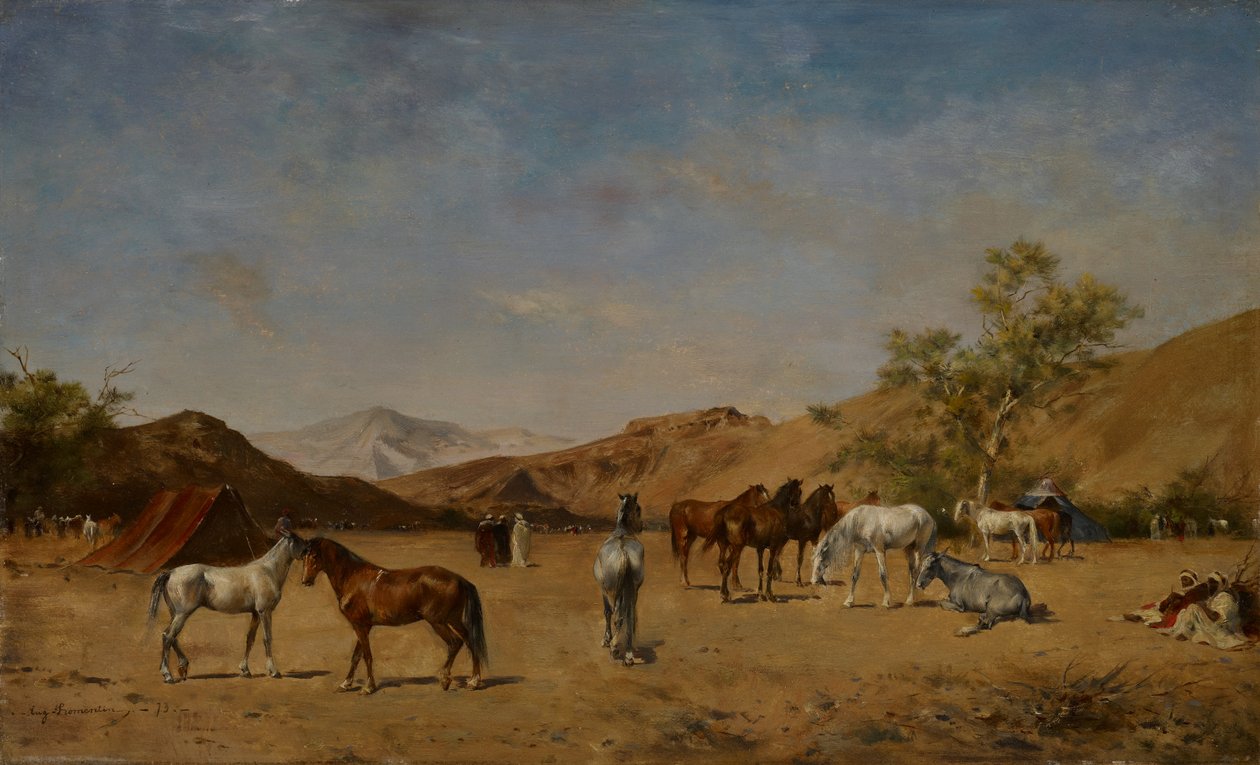 Ett arabiskt läger, 1873 av Eugène Fromentin