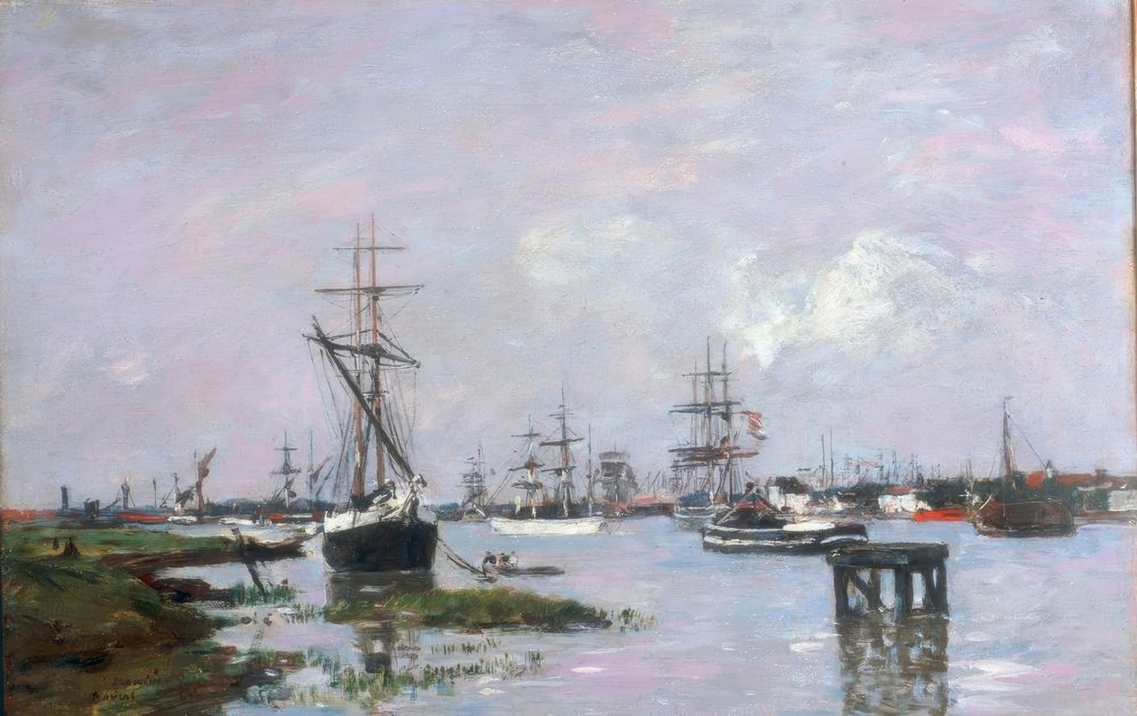 Antwerpen, hamnen av Eugene Louis Boudin