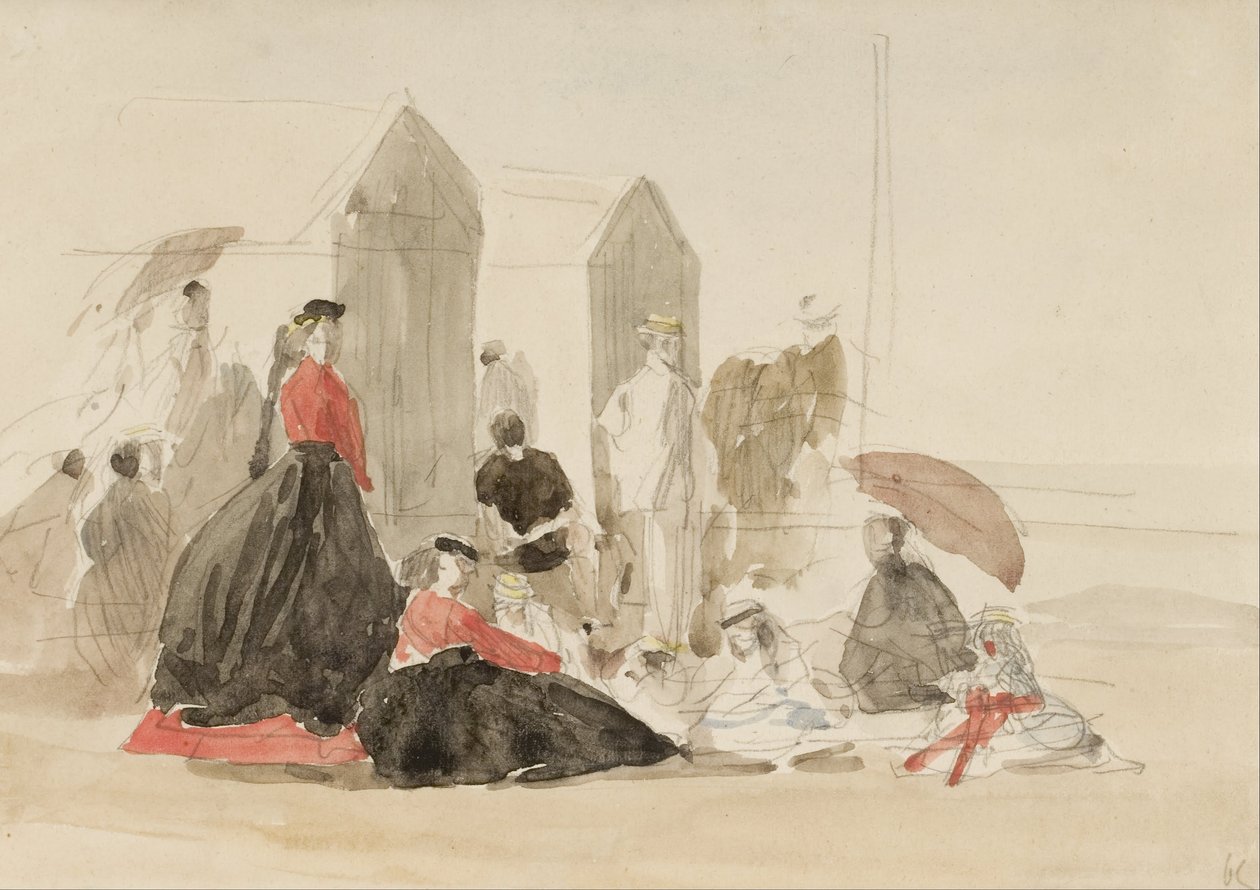 Crinolines och hytter av Eugene Louis Boudin