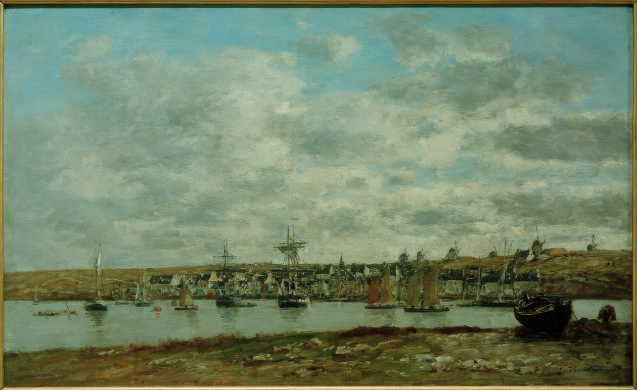 Camarets hamn av Eugene Louis Boudin