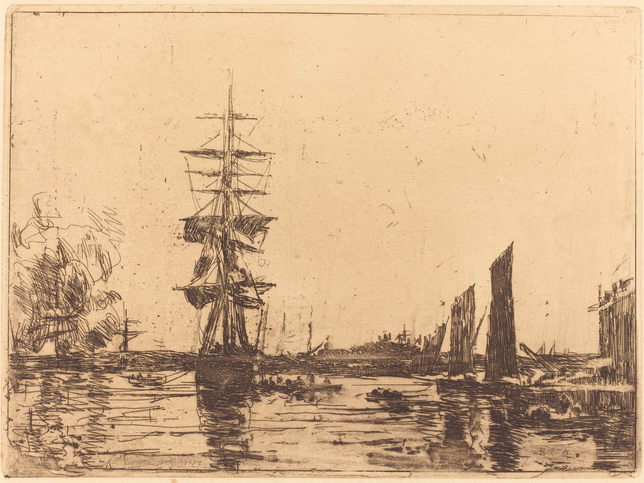 Marin vy av Eugène Boudin