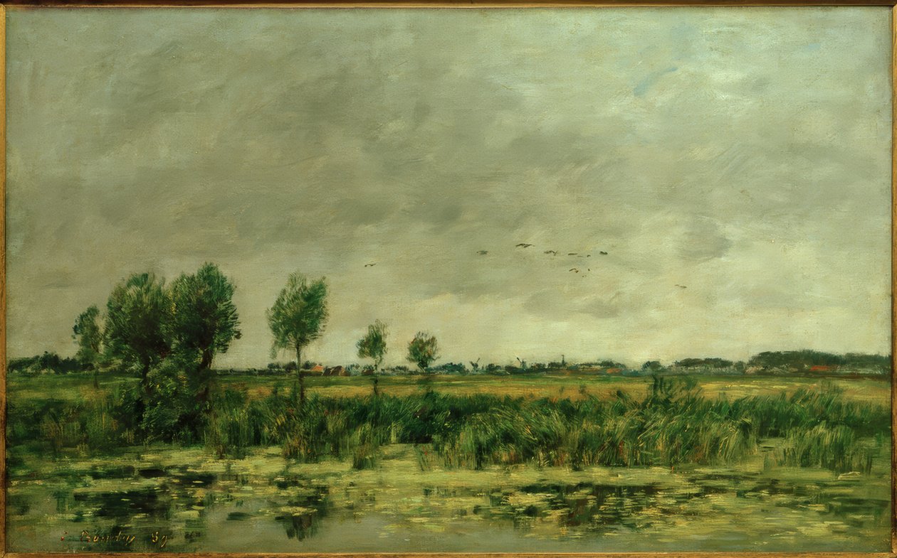 Förtöja vid Honfleur av Eugene Louis Boudin