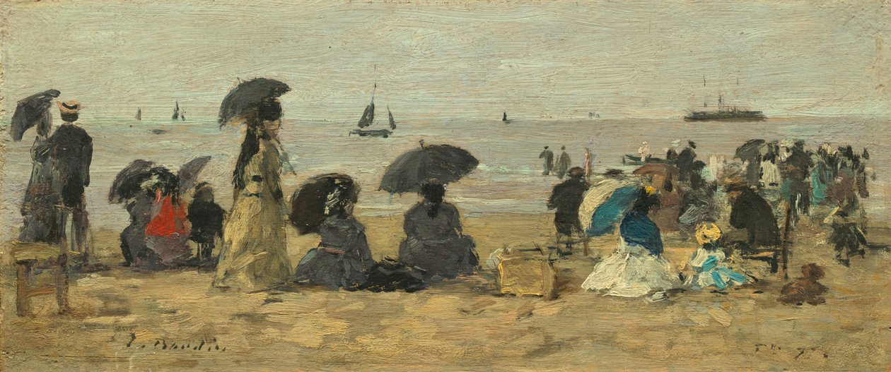 Stranden av Eugène Boudin