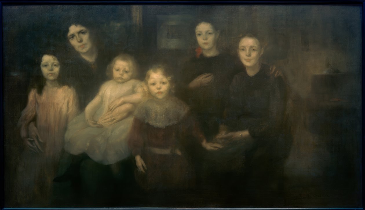 Konstnärens familj av Eugène Carrière