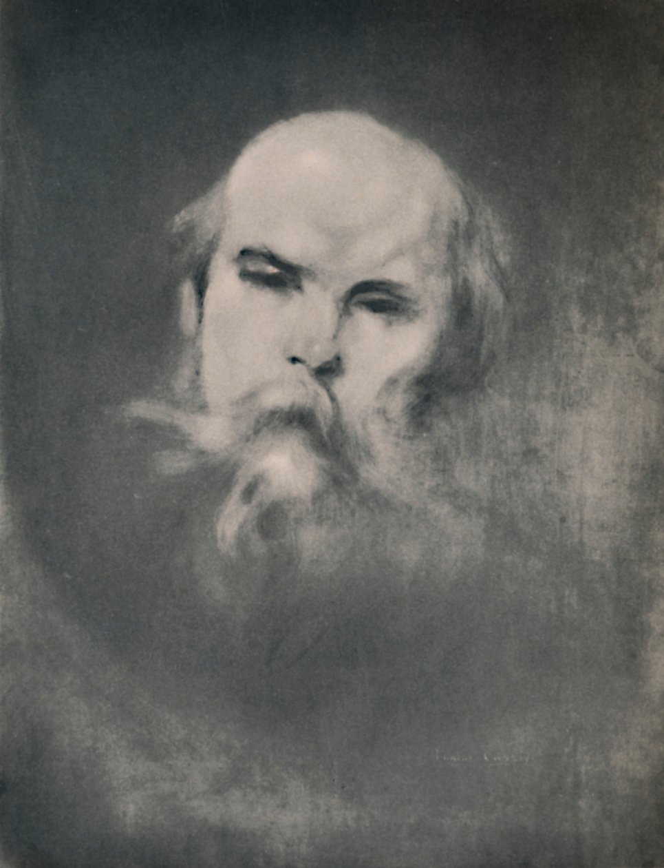 Paul Verlaine, ca 1891, 1946. av Eugène Carrière