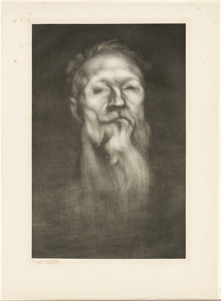 Porträtt av Auguste Rodin av Eugène Carrière