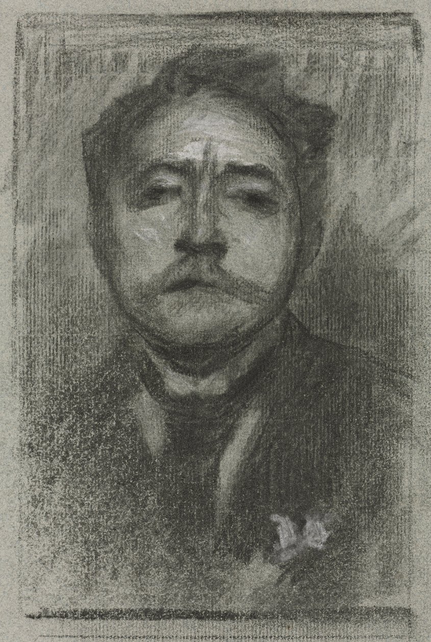 Porträtt av Jean Ajalbert av Eugène Carrière