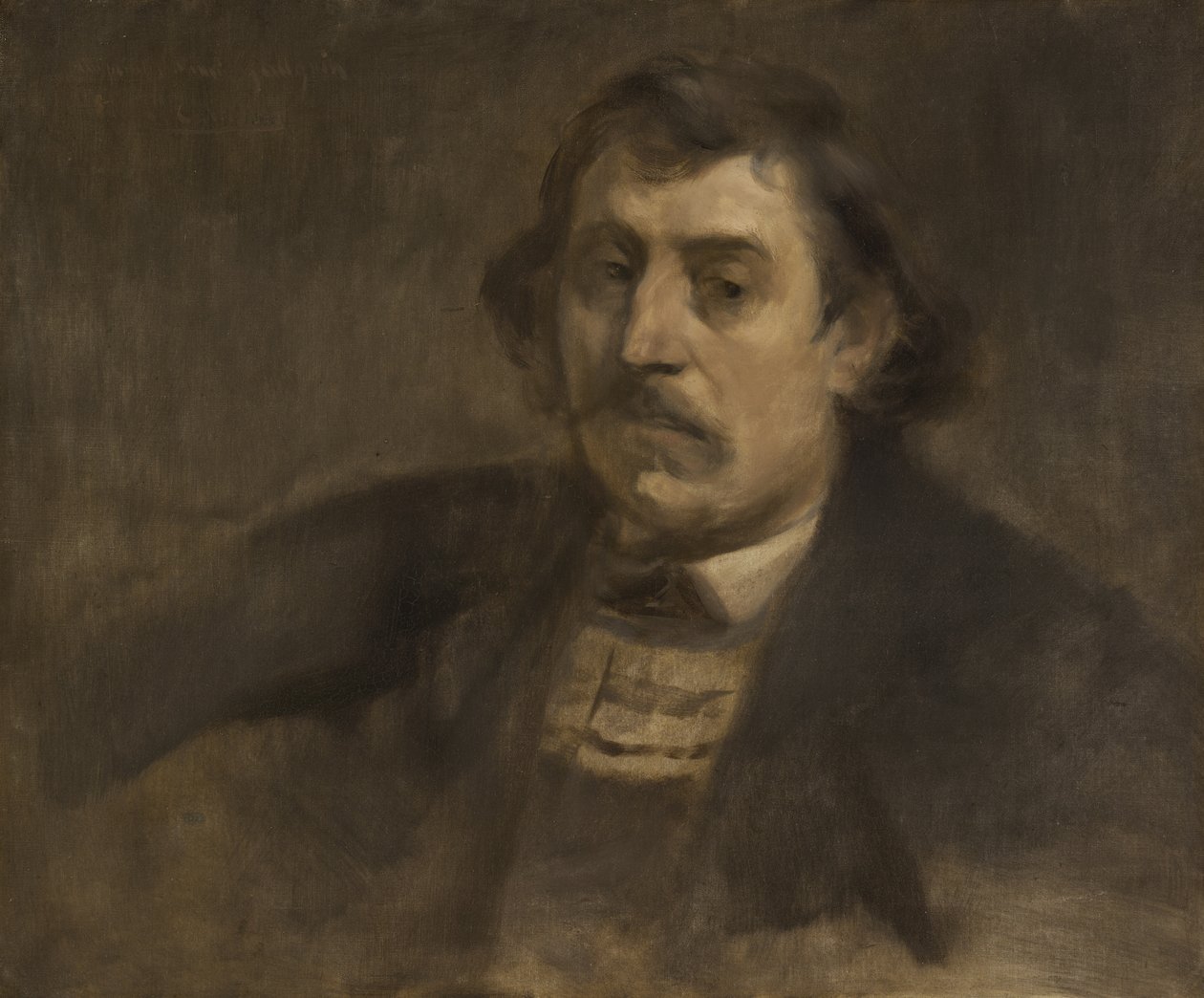 Porträtt av Paul Gauguin, 1891 av Eugène Carrière