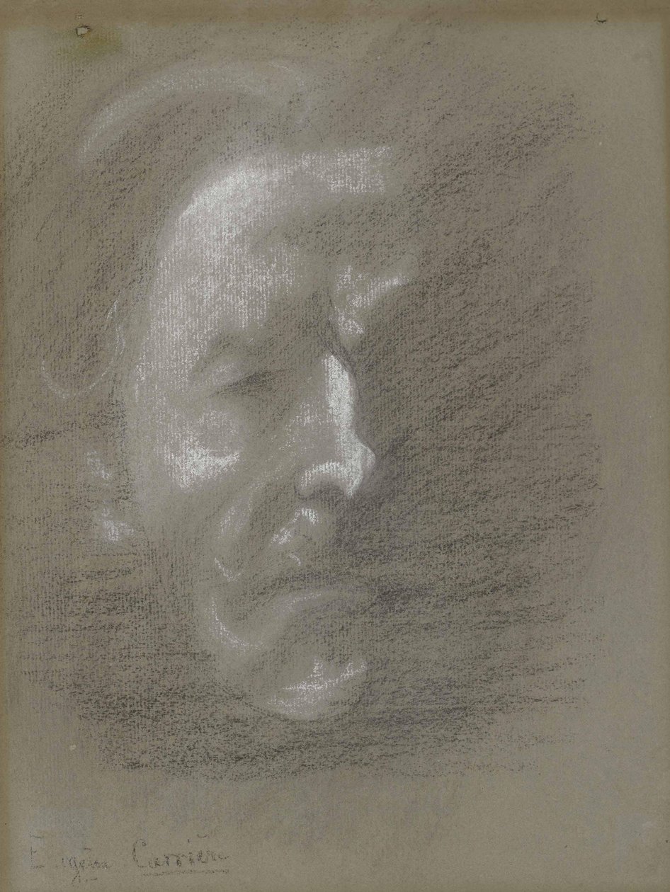 Självporträtt. av Eugène Carrière