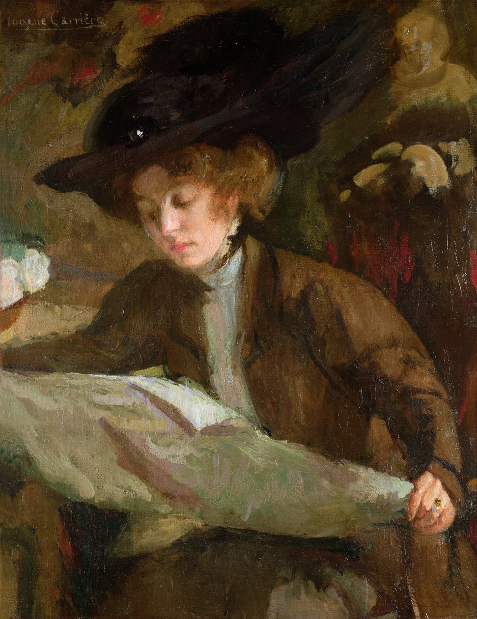 Morgonläsningen av Eugène Carrière