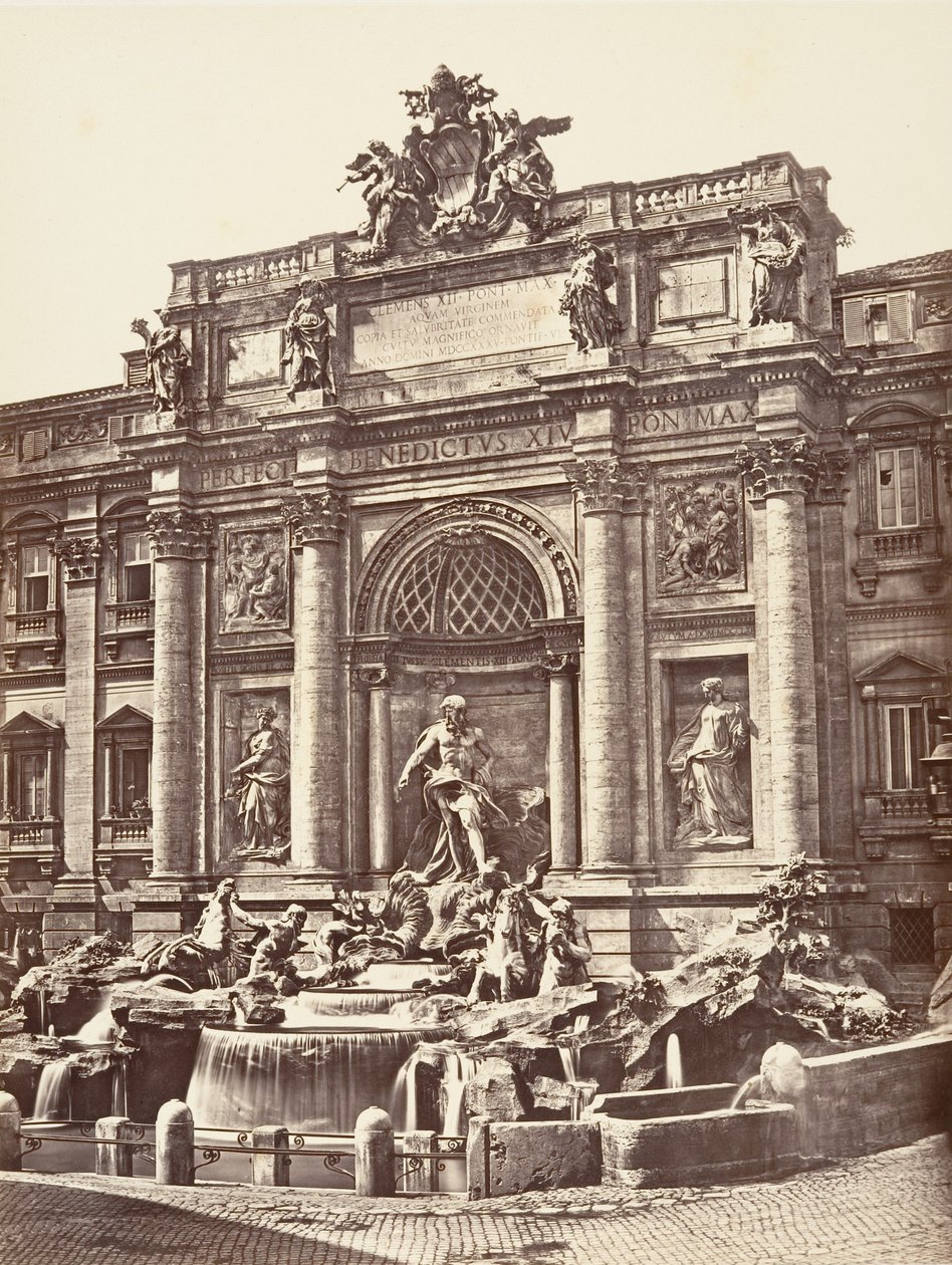 Fontana di Trevi, 1848-52. av Eugène Constant