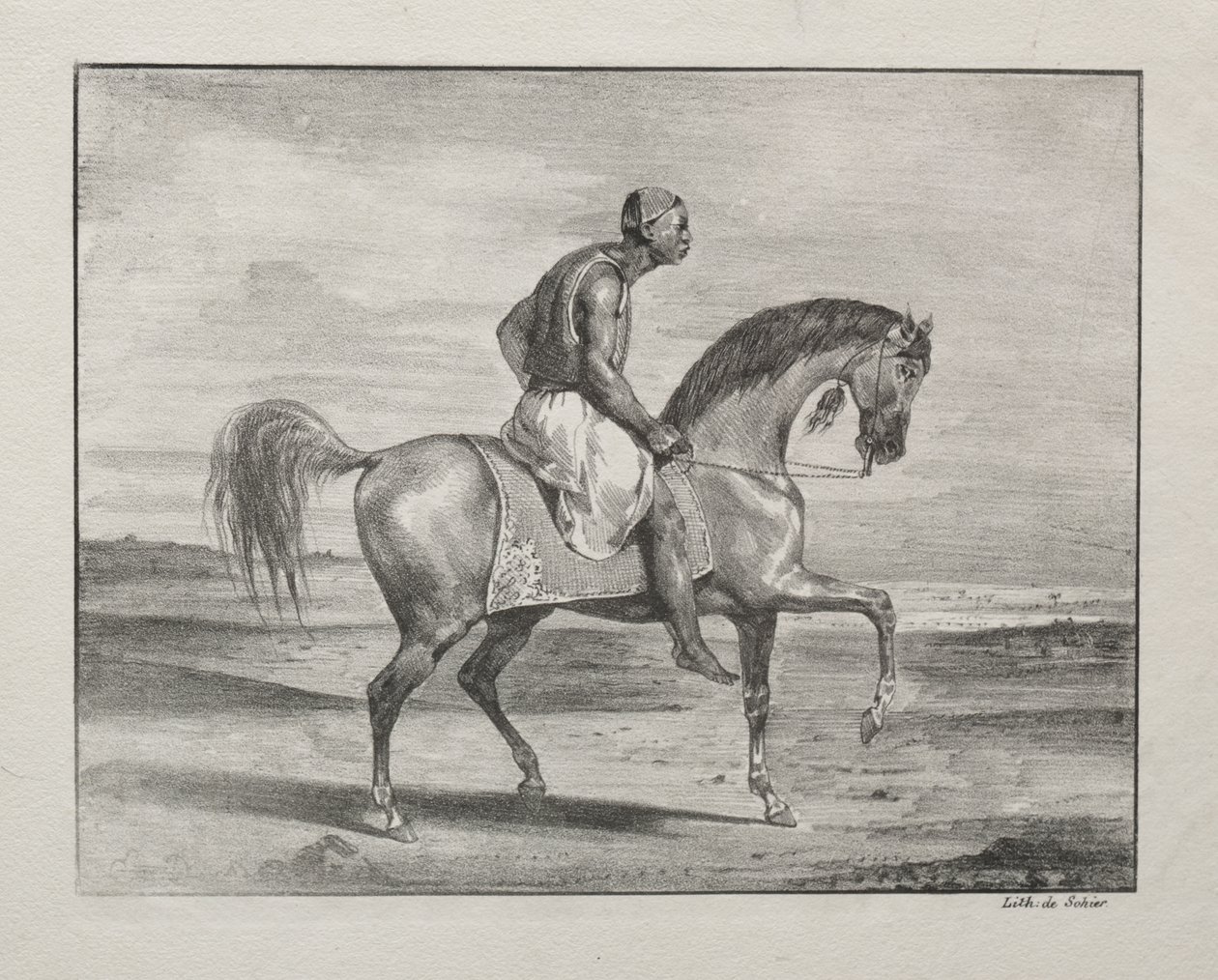 Afrikanska till häst av Eugène Delacroix