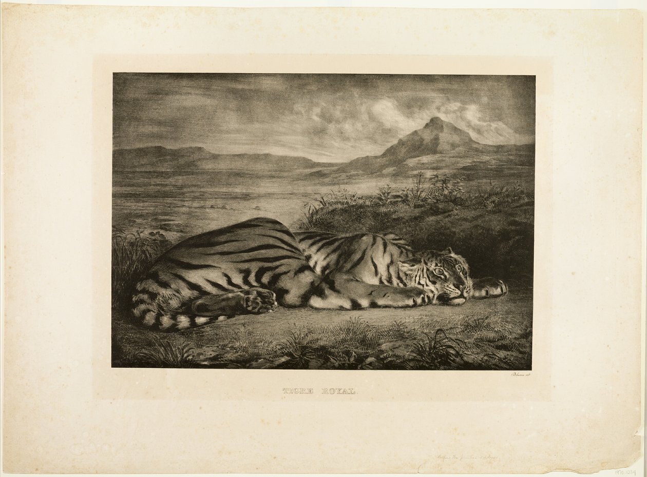 Bengalisk tiger av Eugène Delacroix