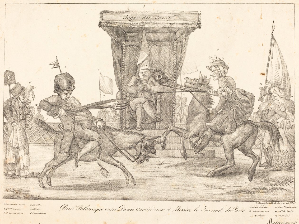 Polemisk duell, 1821. av Eugène Delacroix