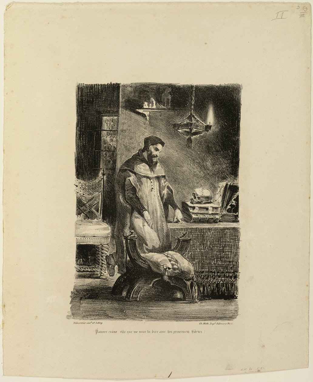 Faust i sin studie av Eugène Delacroix