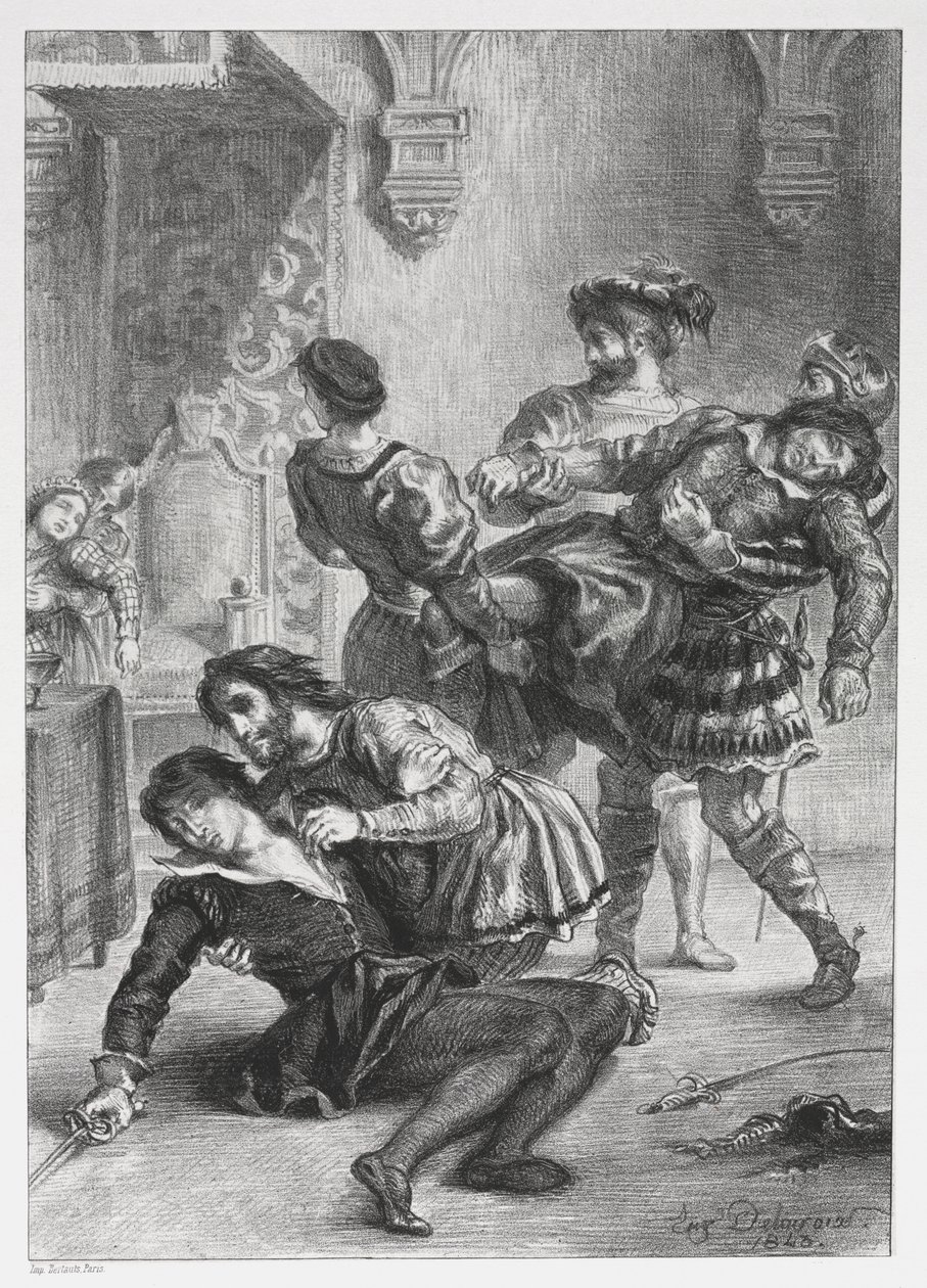 Hamlet: Hamlets död av Eugène Delacroix