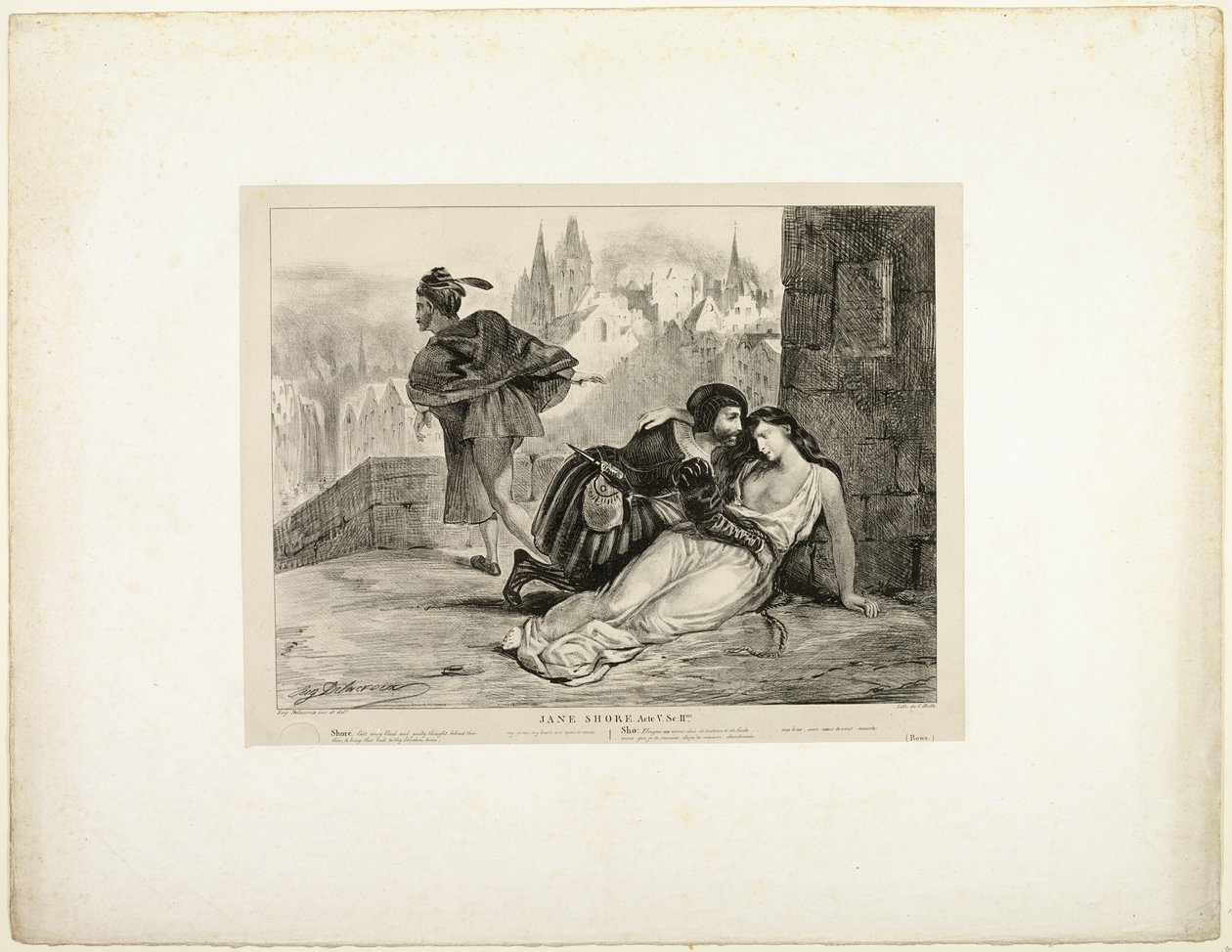 Jane Shore av Eugène Delacroix
