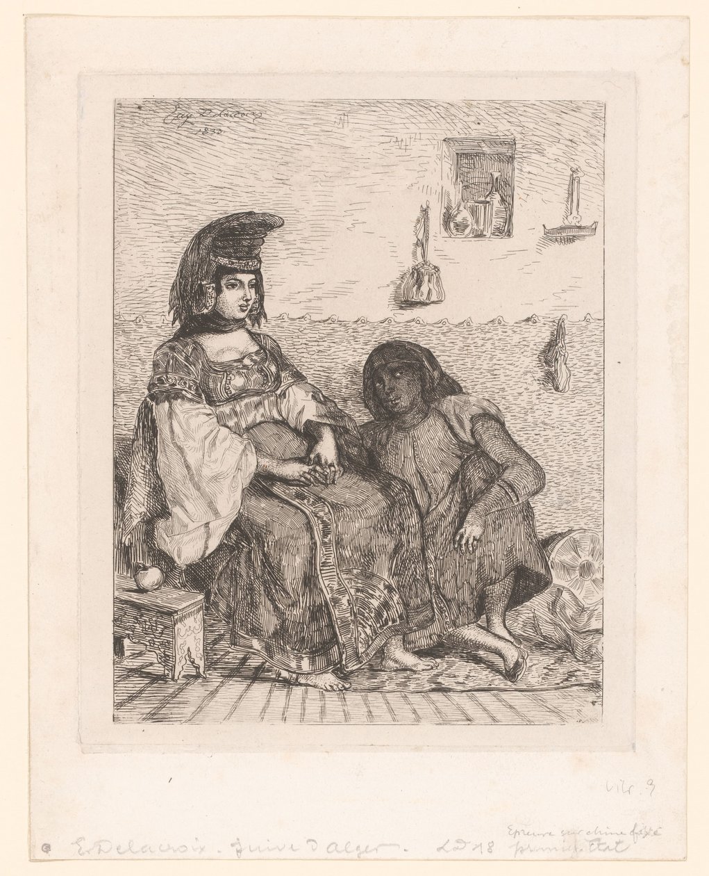 Judisk kvinna från Alger av Eugène Delacroix