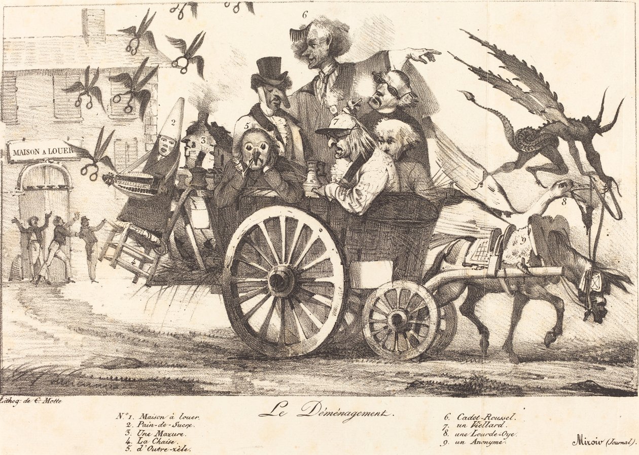 Censurens drag av Eugène Delacroix