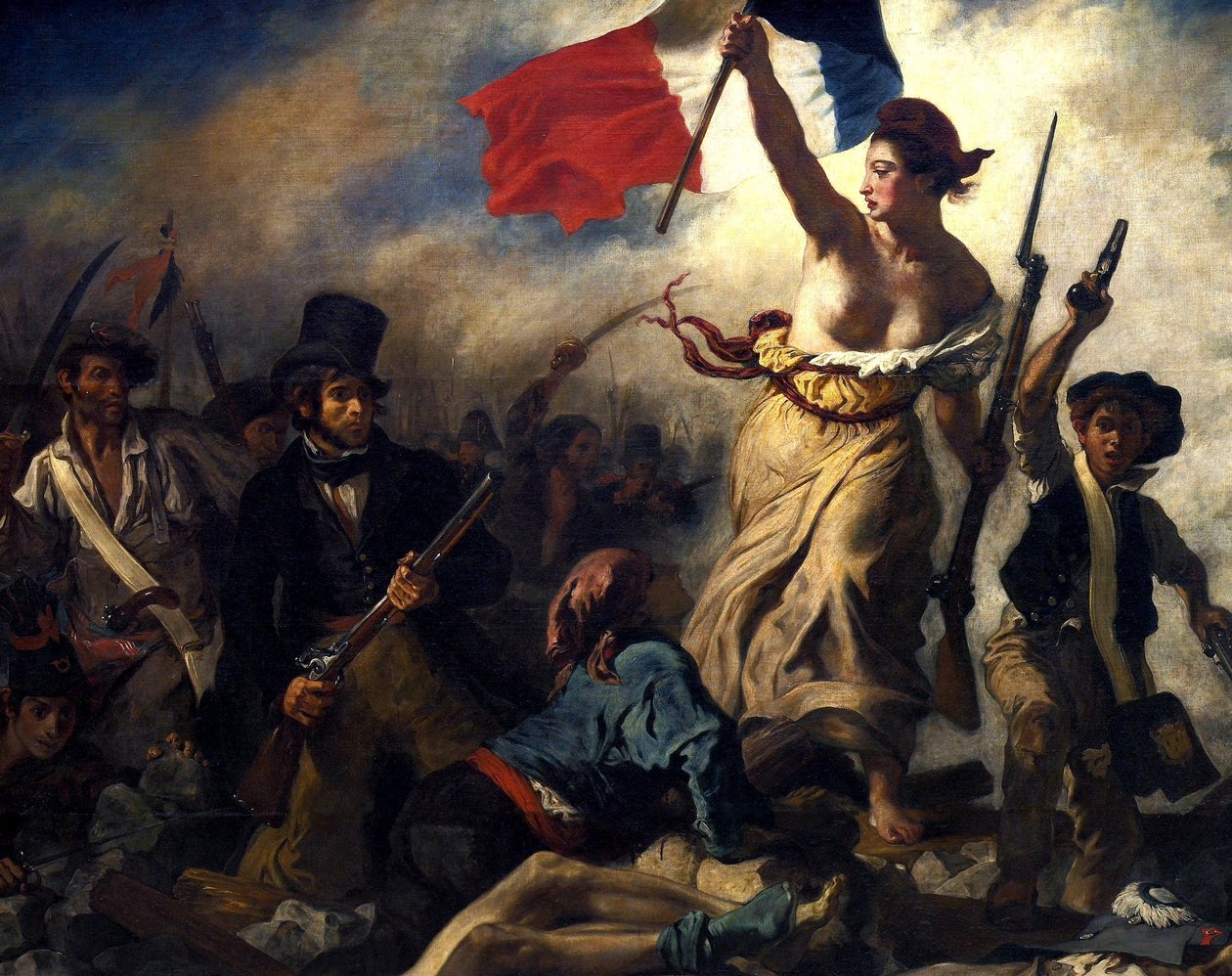 Frihet som leder folket av Eugène Delacroix