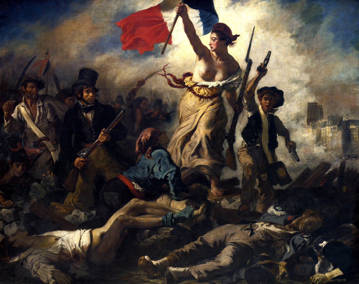 Frihet som leder folket av Eugène Delacroix