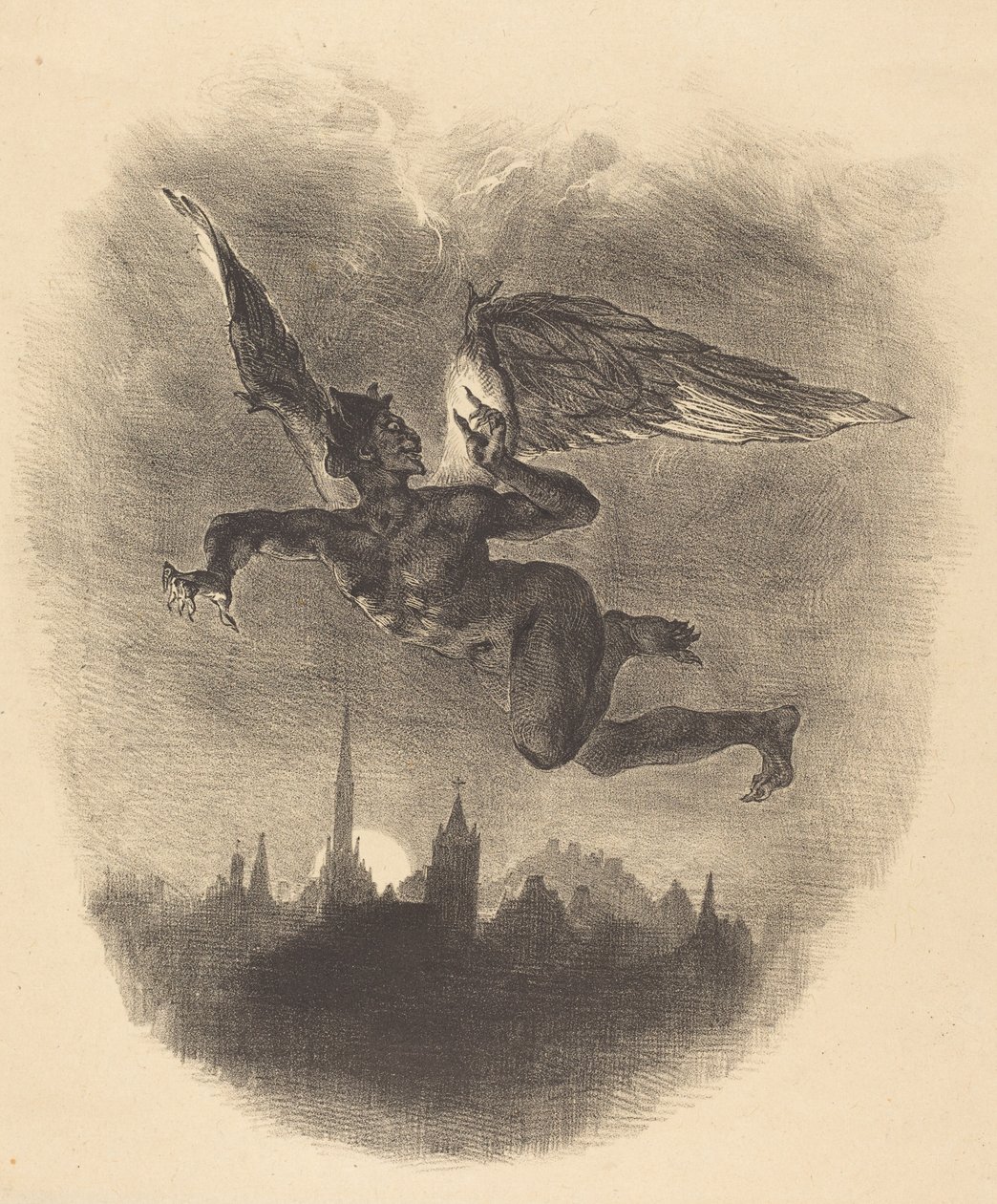 Mefistofeles i luften av Eugène Delacroix