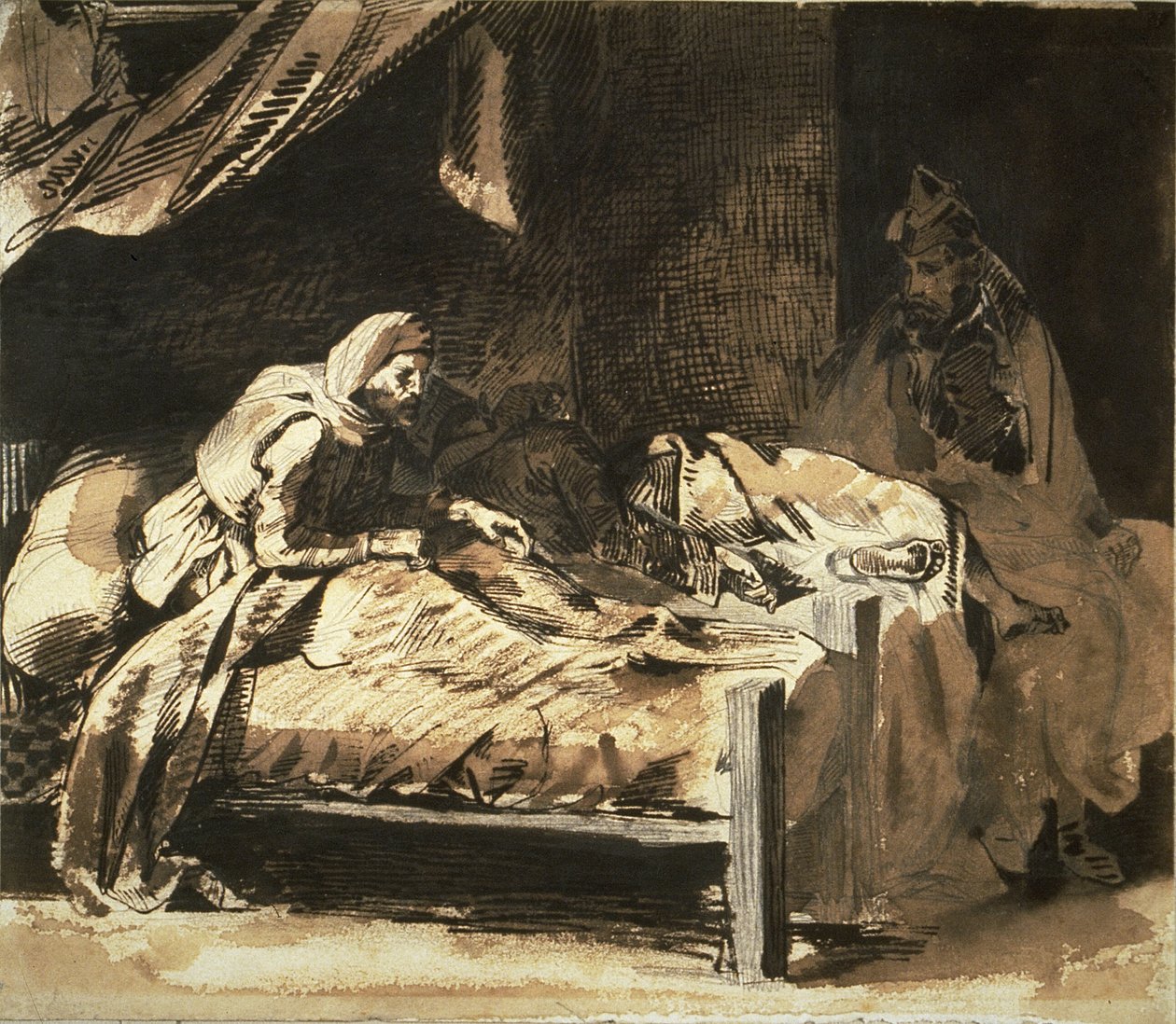 Militärsjukhus av Eugène Delacroix