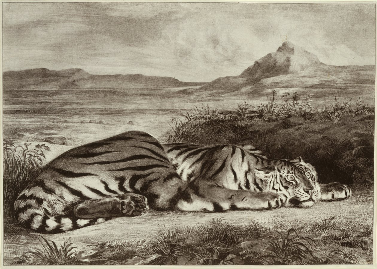 Royal Tiger av Eugène Delacroix