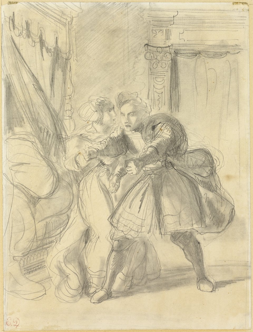 Studie av Eugène Delacroix