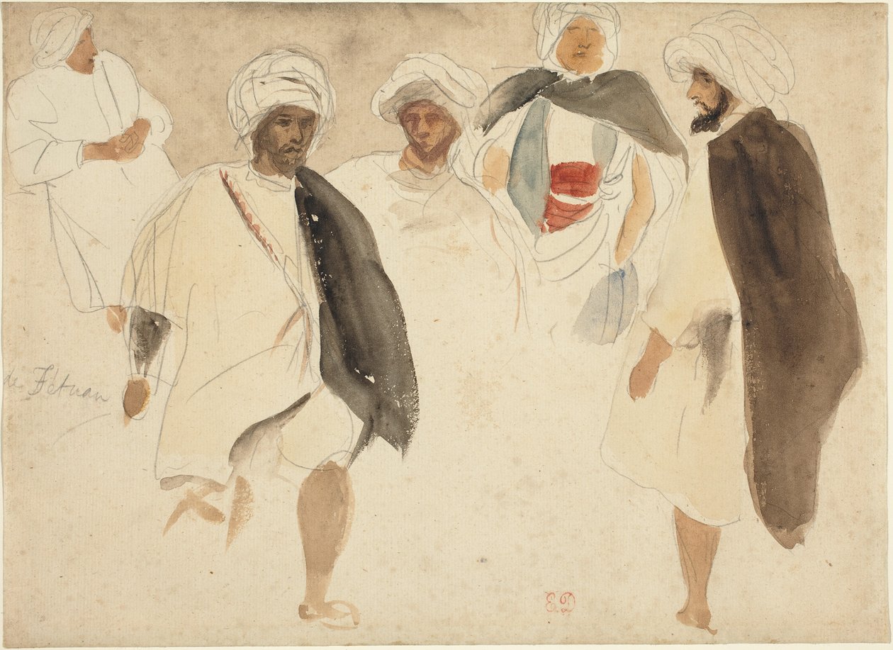 Studie av araber av Eugène Delacroix