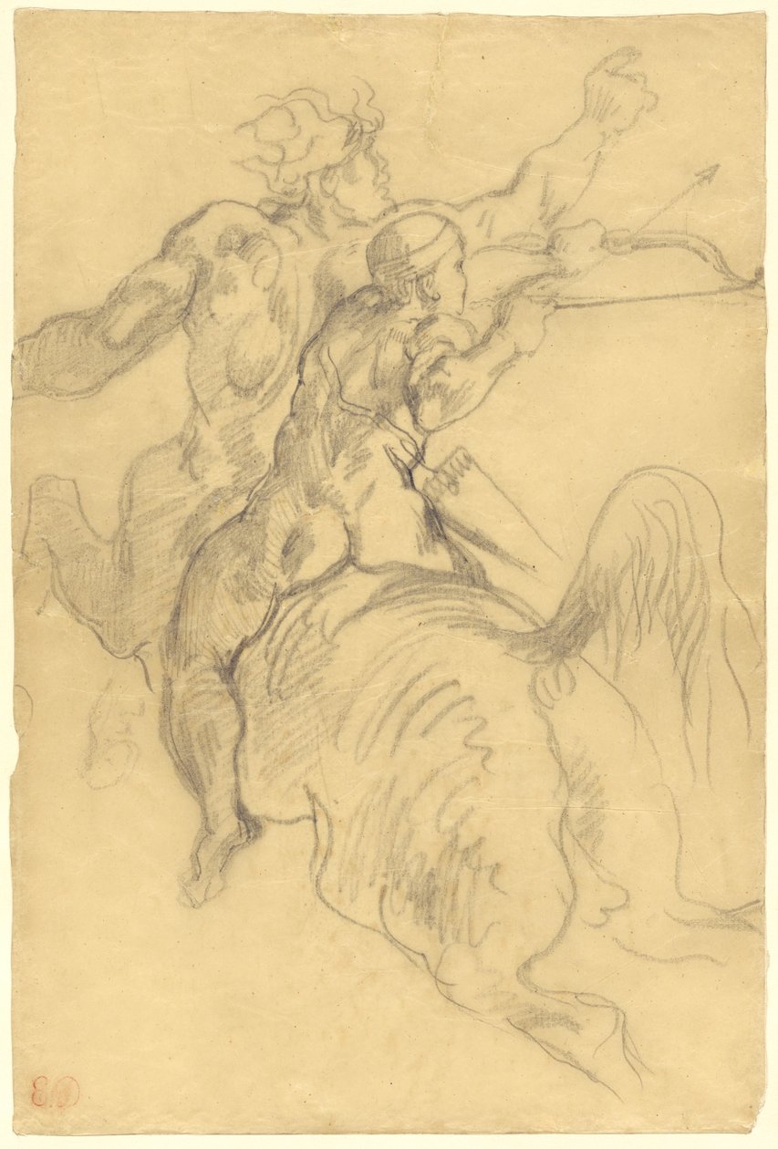 Akilles utbildning av Eugène Delacroix