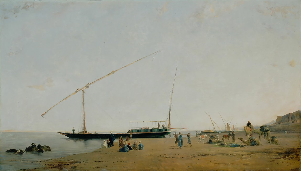 På Nilen, nära Philae, 1871. av Eugène Fromentin