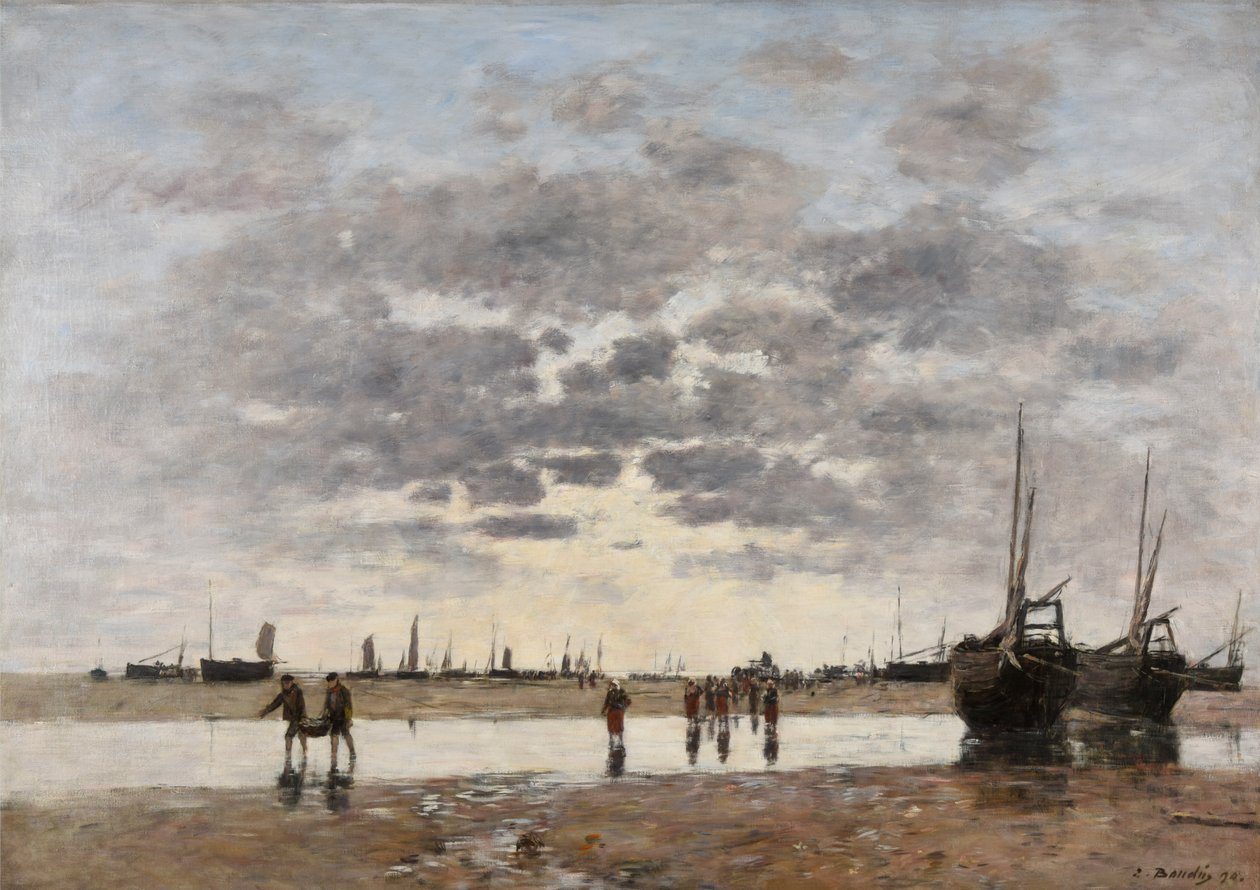 Berck: båtarnas återkomst av Eugene Louis Boudin