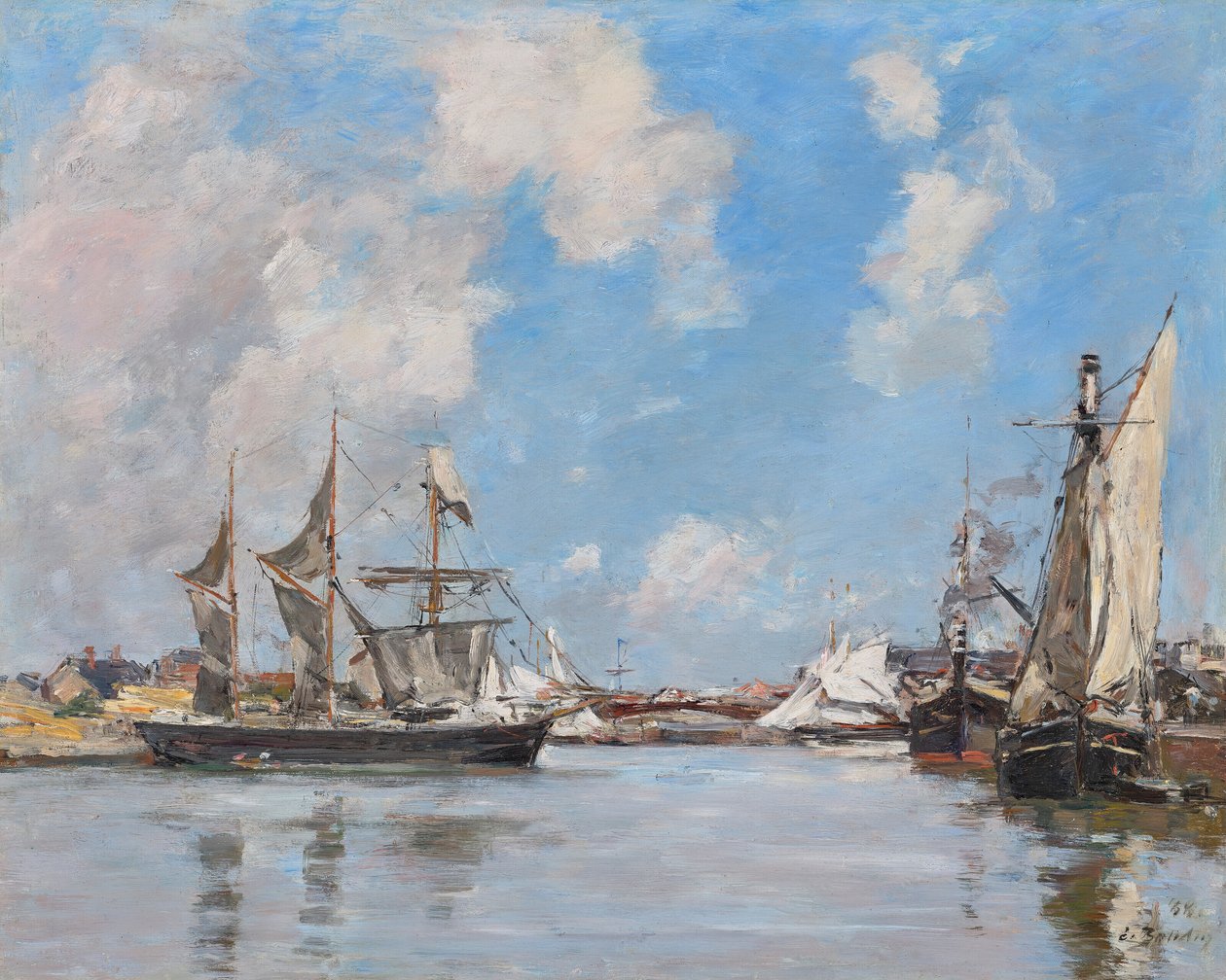 Deauville. Poolen av Eugene Louis Boudin
