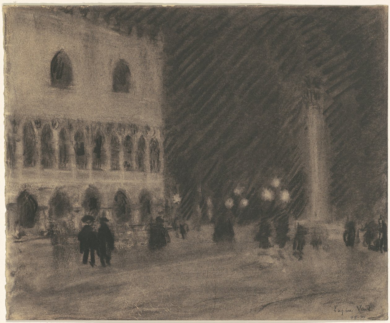 Piazzetta, Venedig av Eugène Vail