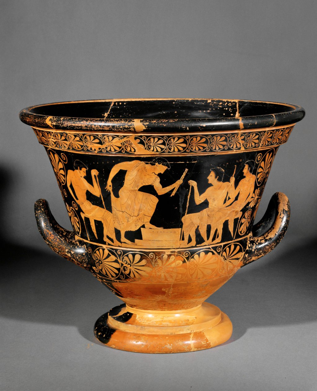 Rödfigurerad attisk krater, kallad Antaios krater ... av Euphronios
