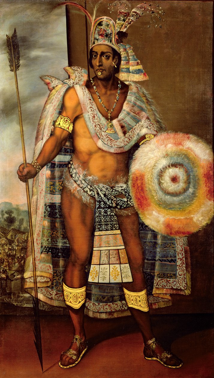 Porträtt av Montezuma II av European School
