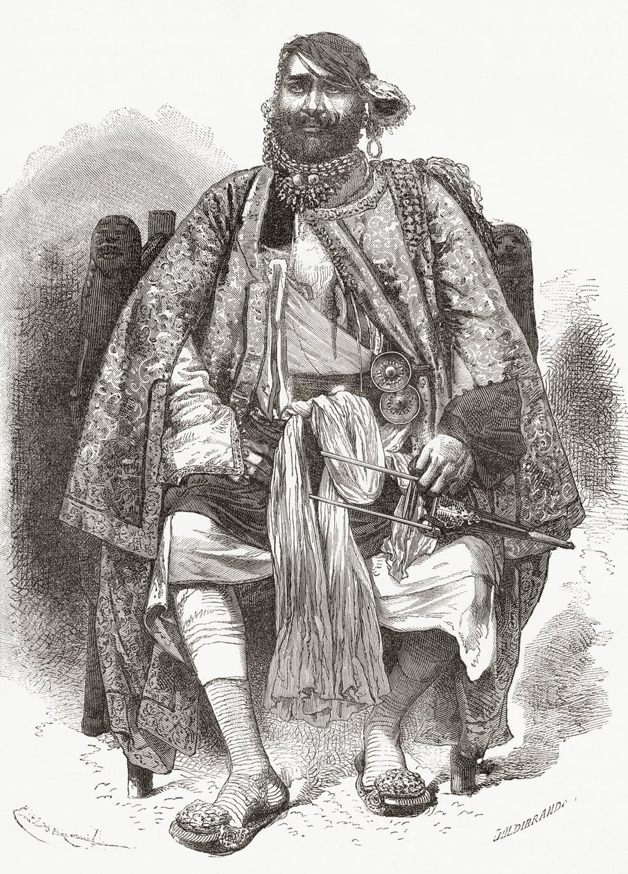 Rana Bhagwant Singh, ur "El Mundo en la Mano", publicerad 1878. av European School