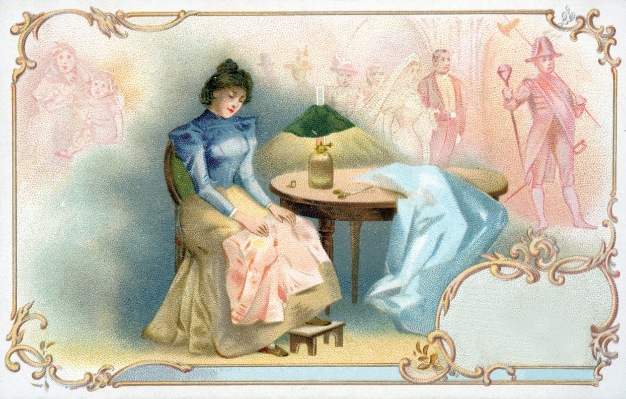 Den unga flickans drömmar, 1900 av European School