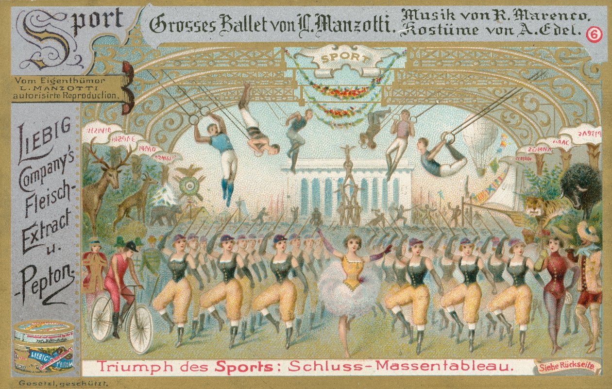 Balett, Liebig-kort, början av 1900-talet (chromo) av European School