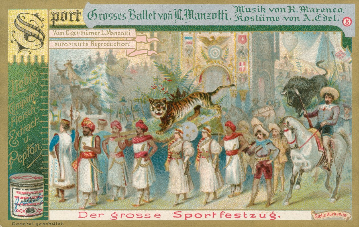 Balett, Liebig-kort, början av 1900-talet (chromo) av European School