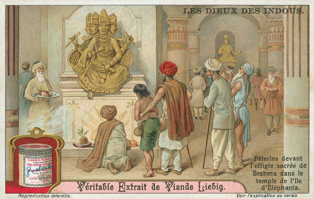 Brahma, Liebig-kort, början av 1900-talet (chromo) av European School