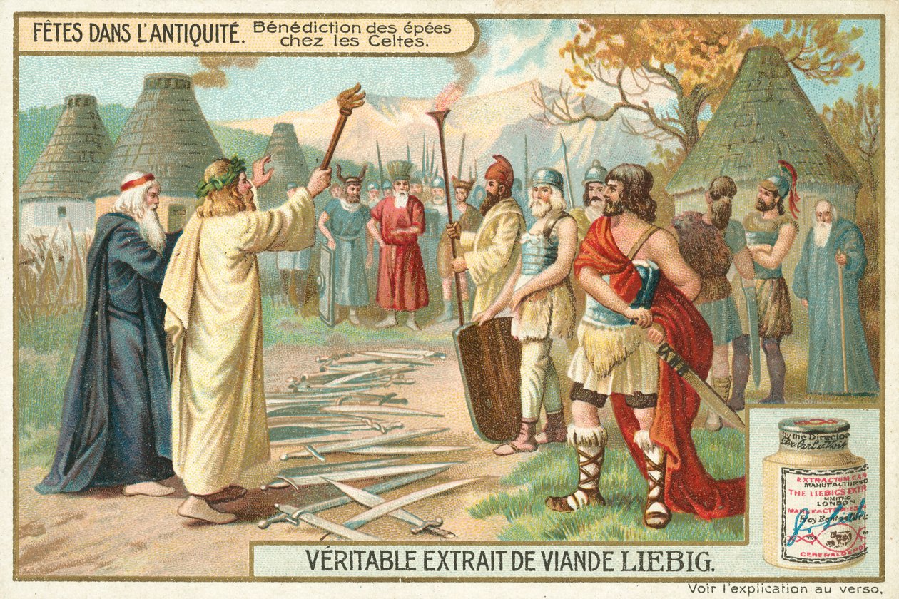 Antikens högtider (chromolitho) av European School